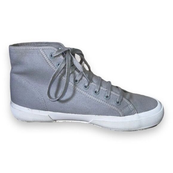 Superga Coto 2795 Cotton Canvas High Tops Grey Women's 9.5 - Picture 7 of 11